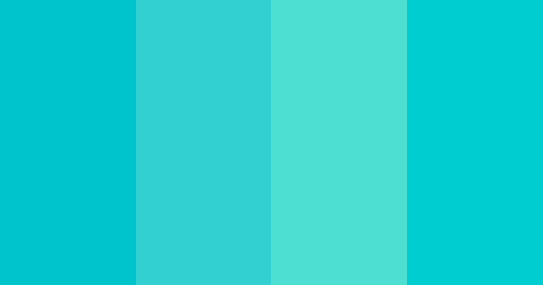 Matte Turquoise Color Scheme » Monochromatic » SchemeColor.com