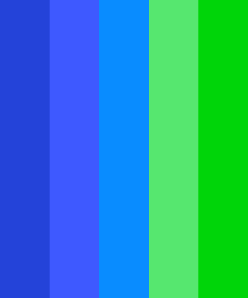 New Green And Blue Color Scheme Blue