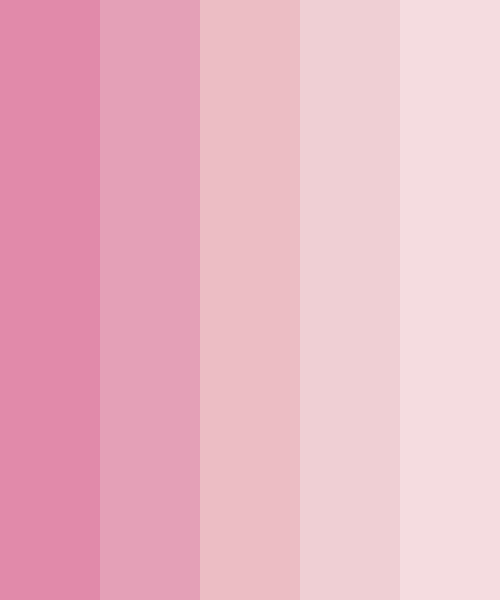 Pastel Pink Gradient Color Scheme » Monochromatic » 