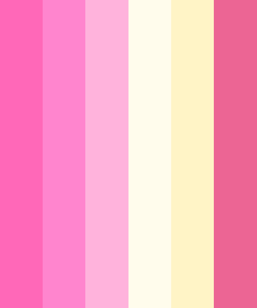 Princess Pink Color Scheme Cream