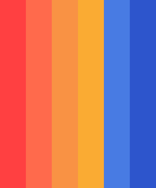 Red, Orange And Scheme » Blue » SchemeColor.com