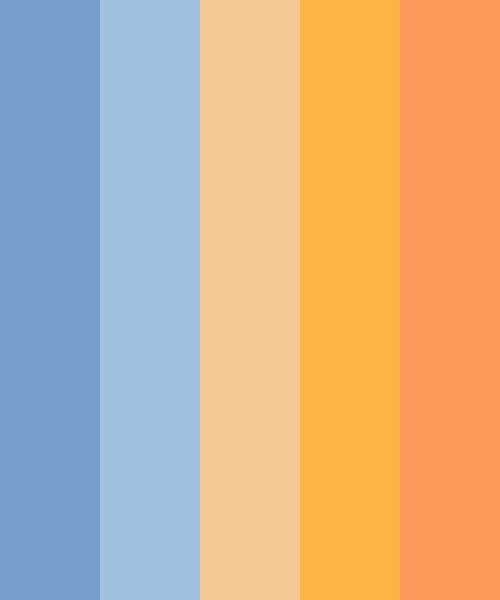 Blue & Orange Pastel Color Scheme » Blue » 