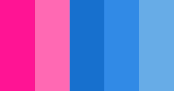 Hot Pink And Bright Blue Color Scheme Blue