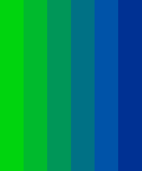 Green To Blue Gradient Color Scheme Blue