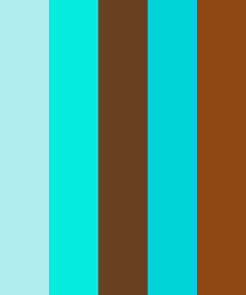 Turquoise Highlights On Brown Color Scheme » Brown » SchemeColor.com
