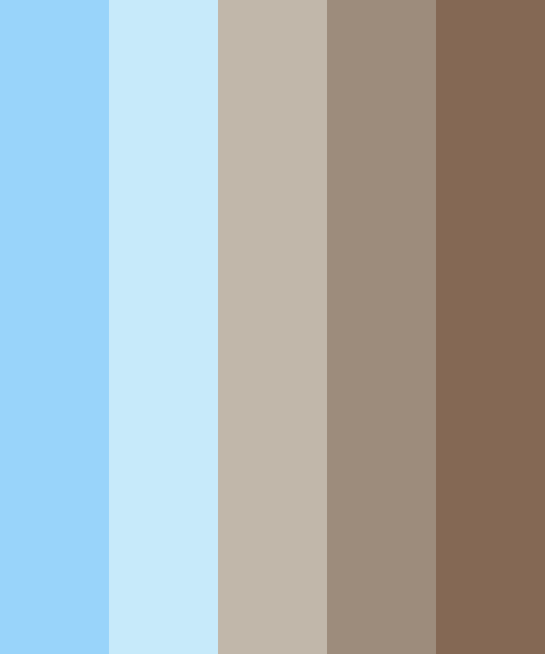 Pastel Blue & Brown Color Scheme » Blue » 