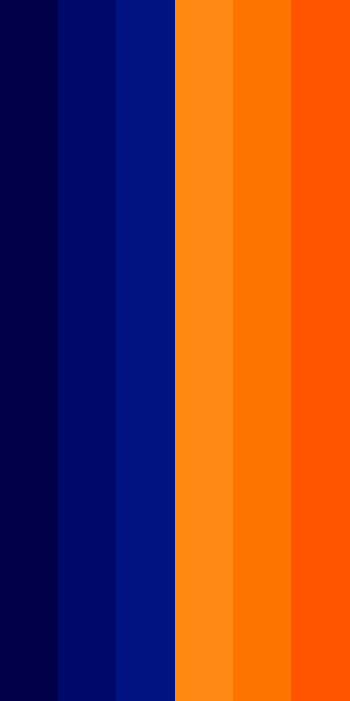 Very Dark Blue & Orange Color Scheme » Blue » 
