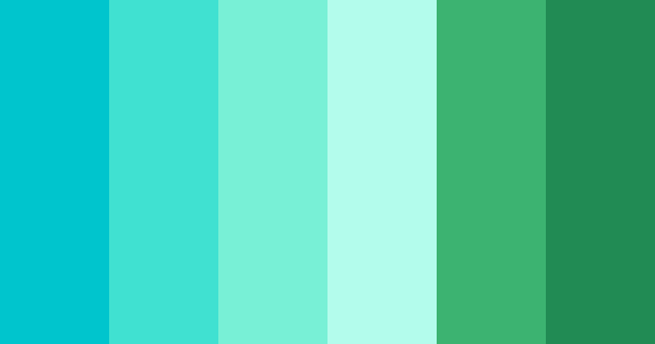 Turquoise Green Sea Color Scheme Green