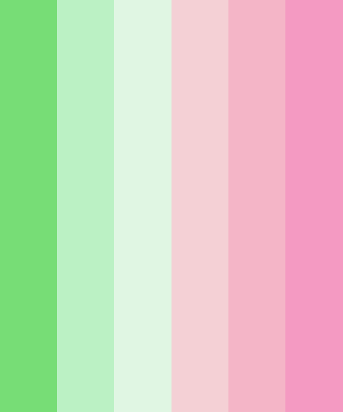 Pastel Green & Pink Color Scheme » Green » 