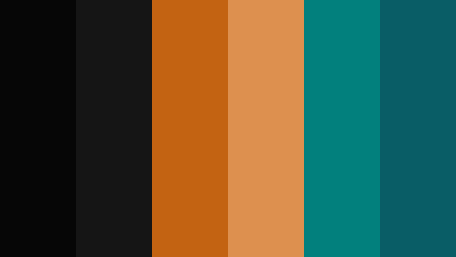 Black, Teal And Orange Color Scheme » Black » 
