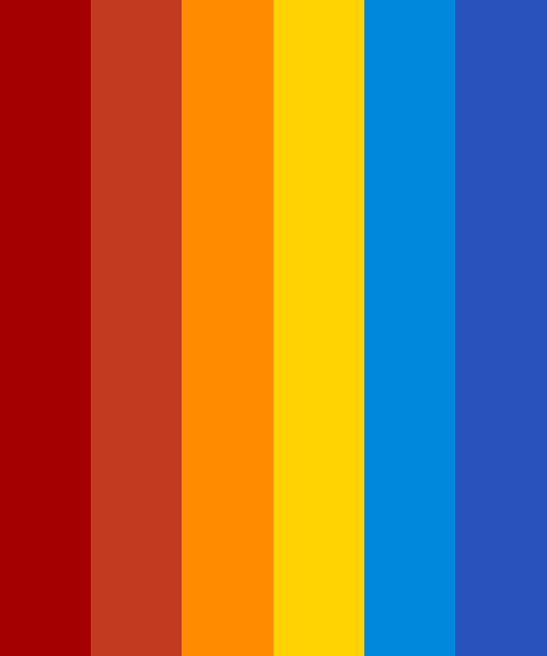 Red, Orange, Yellow & Blue Color Scheme Blue » SchemeColor.com