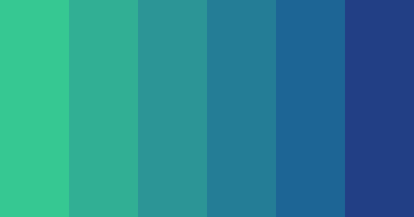 Blue Green Sea Gradient Color Scheme Blue
