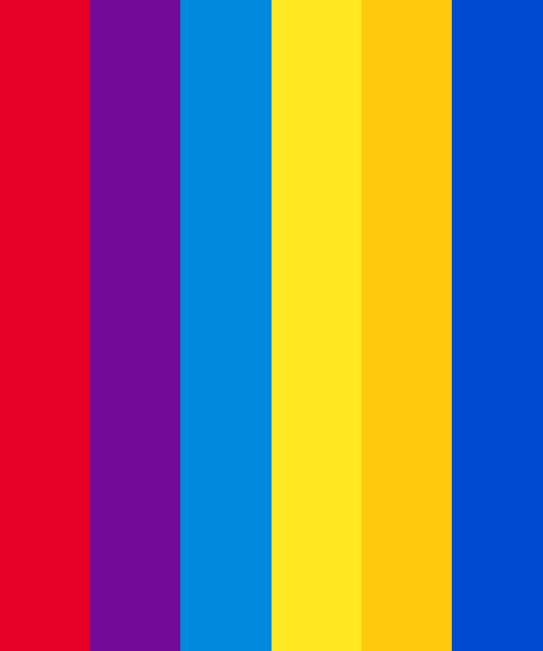 Red, Purple, Yellow & Blue Color Scheme » Blue » 
