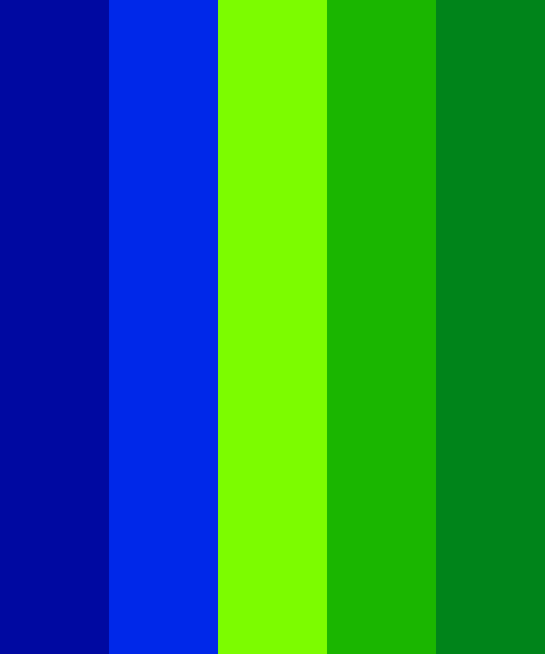 Vivid Blue And Green Color Scheme Blue