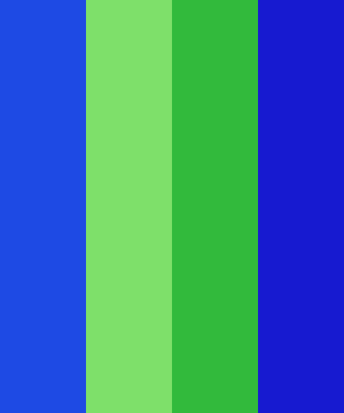 Classic Blue And Green Color Scheme Blue