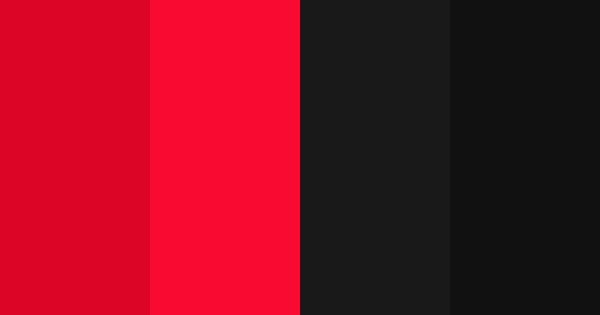 Black And Red Color Scheme