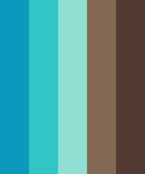 Blue Green And Brown Color Scheme Blue