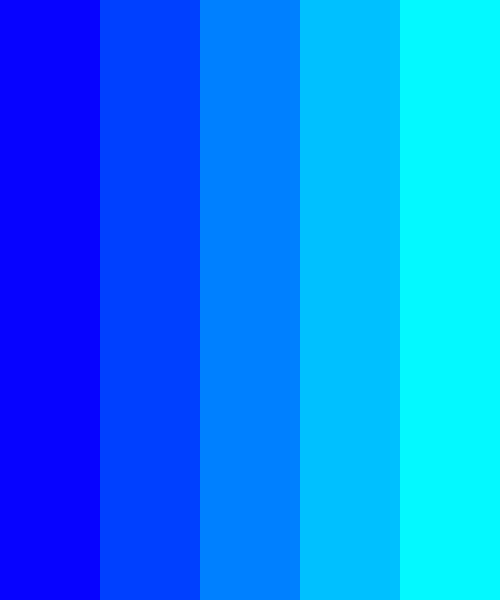 Electric Gradient Color Scheme » Aqua » SchemeColor.com