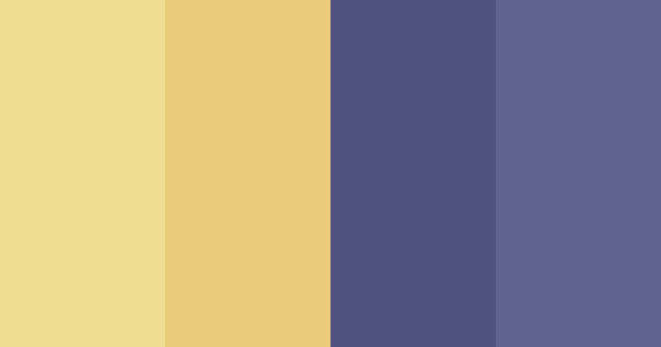 Vintage Yellow And Navy Color Scheme Blue