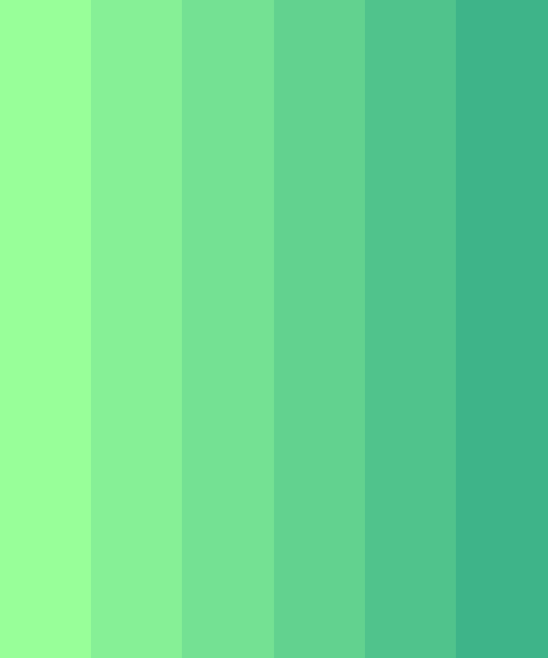 Mint Green Gradient Color Scheme » Green » 
