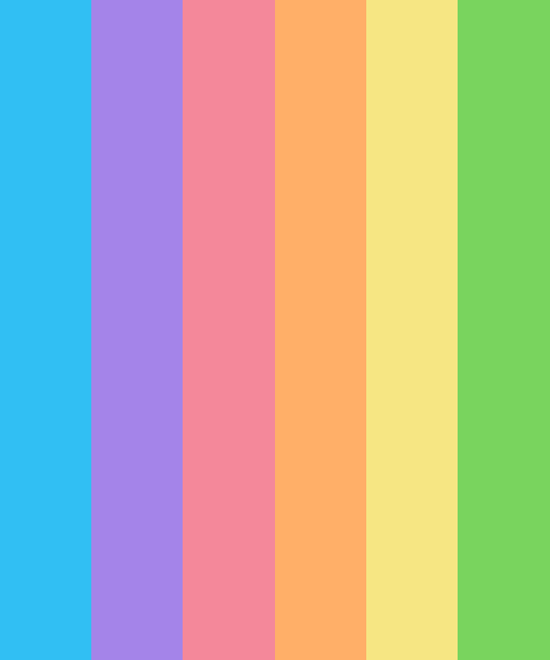 Bright Pastel Theme Color Scheme » Blue » SchemeColor.com