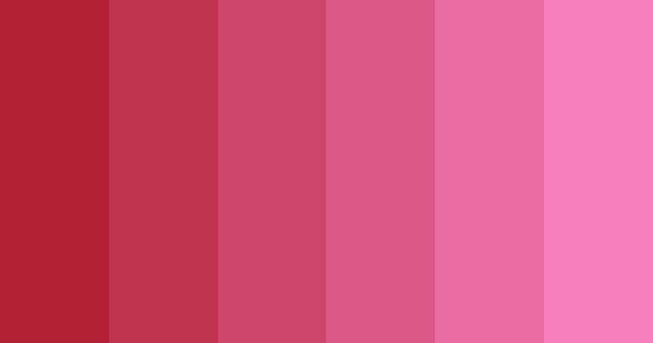 Red To Pink Gradient Color Scheme » Monochromatic »