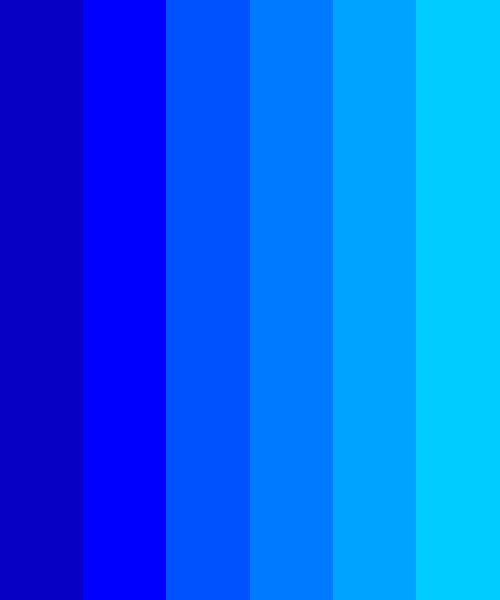 6 Shades Of Blue Color Scheme » Blue »