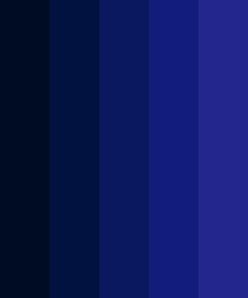 Dark Blue Shades Color Scheme Blue