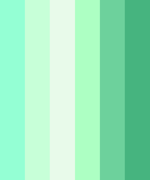 Mint Green Shades Color Scheme Green