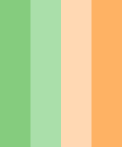 Light Green With Orange Color Scheme Green Schemecolor Com