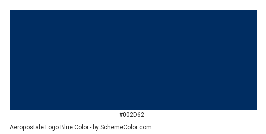 Aeropostale Logo Blue - Color scheme palette thumbnail - #002D62 