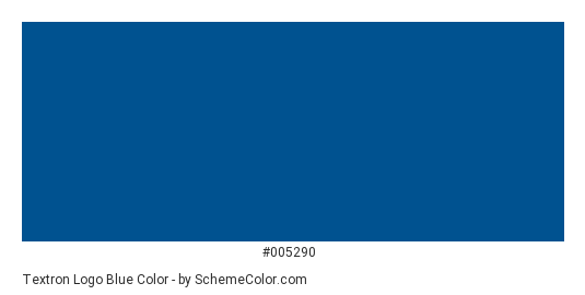 Textron Logo Blue - Color scheme palette thumbnail - #005290 