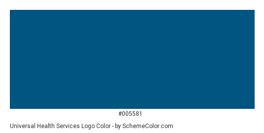 Universal Health Services Logo - Color scheme palette thumbnail - #005581 