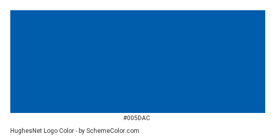 HughesNet Logo - Color scheme palette thumbnail - #005DAC 