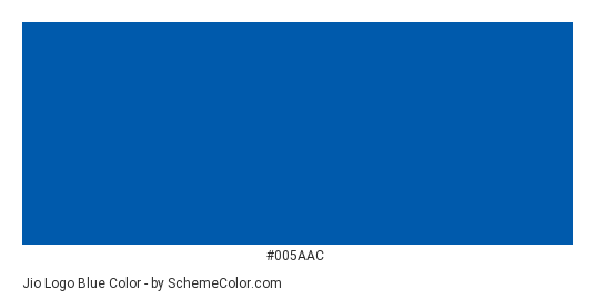 Jio Logo Blue - Color scheme palette thumbnail - #005aac 