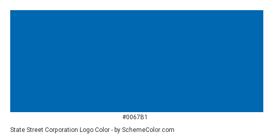 State Street Corporation Logo - Color scheme palette thumbnail - #0067b1 