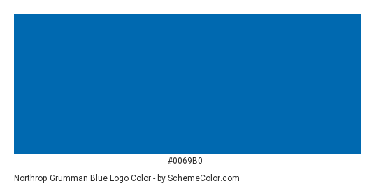Northrop Grumman Blue Logo - Color scheme palette thumbnail - #0069b0 