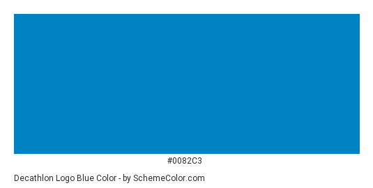 Decathlon Logo Blue - Color scheme palette thumbnail - #0082c3 