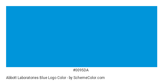 Abbott Laboratories Blue Logo - Color scheme palette thumbnail - #0095da 