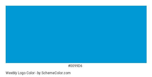 Weebly Logo - Color scheme palette thumbnail - #0099d6 