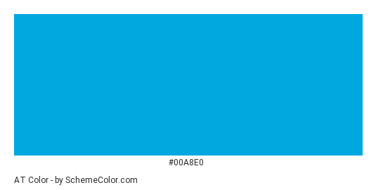 AT&T Blue - Color scheme palette thumbnail - #00a8e0 