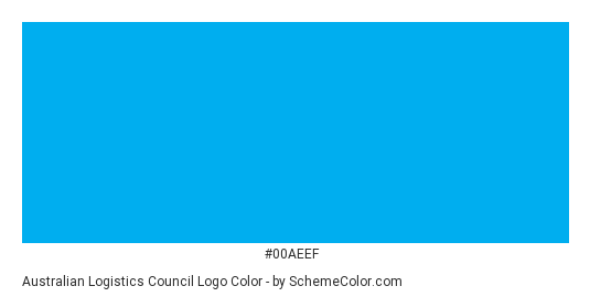 Australian Logistics Council Logo - Color scheme palette thumbnail - #00aeef 