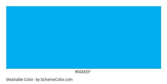 Mashable - Color scheme palette thumbnail - #00aeef 