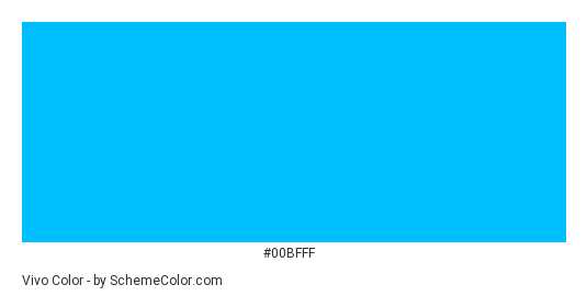 Vivo - Color scheme palette thumbnail - #00bfff 