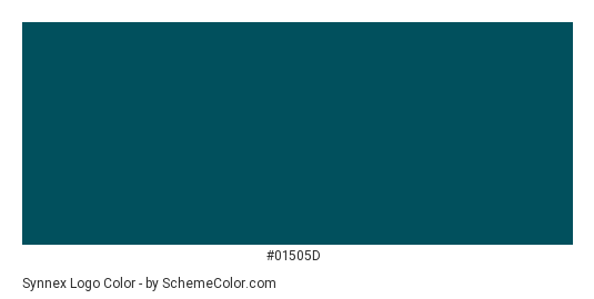 Synnex Logo - Color scheme palette thumbnail - #01505d 