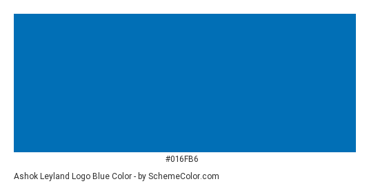 Ashok Leyland Logo Blue - Color scheme palette thumbnail - #016fb6 