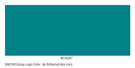 EMCOR Group Logo - Color scheme palette thumbnail - #018287 