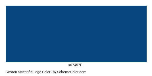 Boston Scientific Logo - Color scheme palette thumbnail - #07457e 