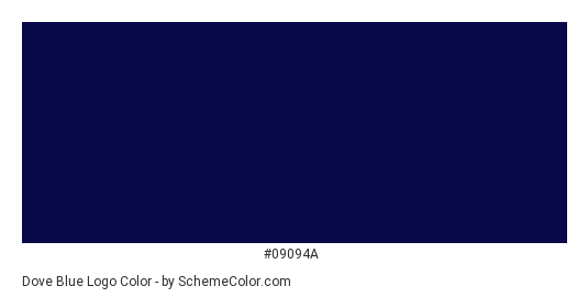 Dove Blue Logo - Color scheme palette thumbnail - #09094a 