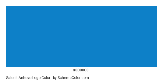 Salonit Anhovo Logo - Color scheme palette thumbnail - #0d80c8 